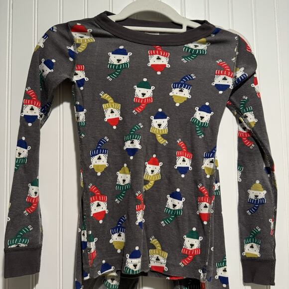 Hanna Andersson Polar Brrr Pajama Set Christmas Polar Bears Kids Size 8 - Picture 2 of 7